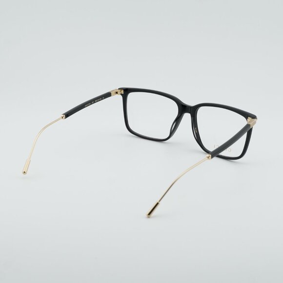 Gucci GG1273O 001 Eyeglasses Black/Gold 56mm Rectangle Frame - Picture 5 of 12